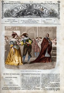 المسلسل الروماني: "الفرسان الثلاثة" للكاتب ألكسندر دوما (1802-1870) رسم توضيحي للفصل الثاني والعشرين في "الروايات الجيدة"