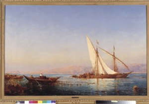صيد السمك في مرسيليا لوحة بقلم فيليكس زيم (1821-1911) 1911 إشارة إلزامية: مؤسسة المجموعة بخصوص دي بروفانس ، مرسيليا بواسطة فيليكس زيم