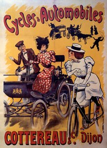 ملصق للدراجات والسيارات Cottereau et compagnie. أوائل القرن العشرين (ملصق) بواسطة فرديناند (1865-1923) ميستي مفليز