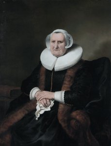 صورة إليزابيث جاكوبسدر. باس (1571-1649) بواسطة فرديناند بول