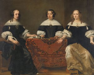 صورة لأصحاب الثروات الثلاثة في Leprozenhuis ، أمستردام ، c.1668 بواسطة فرديناند بول