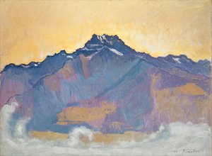 ال Dents du Midi من Chesières ، 1912 بواسطة فرديناند هودلر
