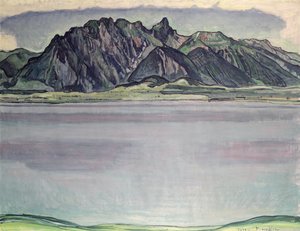 Thunersee مع جبال ستوكهورن ، 1910