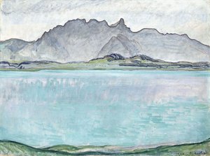 Thunersee مع جبال ستوكهورن ، 1910 بواسطة فرديناند هودلر