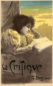 جريدة La Critique Poster ، 1900