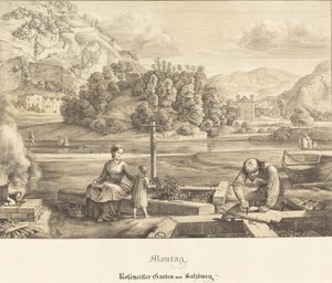 الاثنين - حديقة Rosenecker بالقرب من سالزبورغ (الاثنين - حديقة Rosenecker بالقرب من سالزبورغ) بواسطة فرديناند أوليفييه