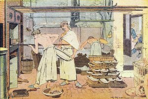 الخباز ، في كتاب مصور للطفولة ، حوالي 1900 (نقش).