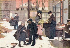 تاجر الكستناء ، في كتاب مصور للطفولة ، حوالي عام 1900 (نقش).