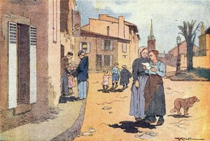 ساعي البريد ، في كتاب مصور للطفولة ، حوالي 1900 (نقش)