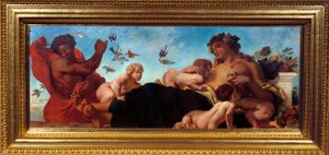 الزراعة أم ترضع أطفالها. لوحة ليوجين ديلاكروا (1798-1863) بواسطة فرديناند فيكتور يوجين ديلاكروا