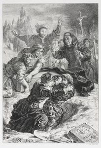قرية: قرية ولارتيس في قبر أوفيليا ، 1843. بواسطة فرديناند فيكتور يوجين ديلاكروا