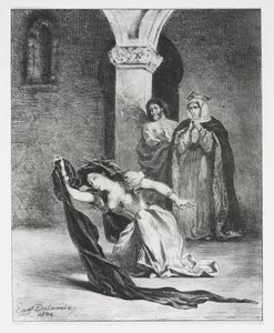 قرية: شانت أوفيليا ، 1834. بواسطة فرديناند فيكتور يوجين ديلاكروا
