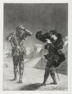 قرية: الفانتوم على الشرفة ، 1843. بواسطة فرديناند فيكتور يوجين ديلاكروا