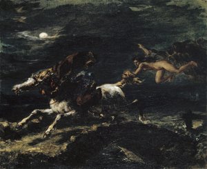 Tam O&39;Shanter تتبعها السحرة ، 1849 بواسطة فرديناند فيكتور يوجين ديلاكروا