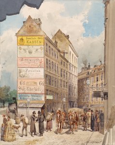 Kohlmessergasse و Salzgries في Ruprechtsstiege بواسطة فرديناند ويكبروت