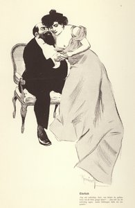 رجل مع عشيقته (ليثو) بواسطة فرديناند فون Reznicek
