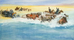 سباق العشرة آلاف ميل بالسيارات (غواش على ورق)