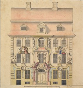التصميم المعماري للواجهة ، 1739-69. بواسطة فيرينك سبيث