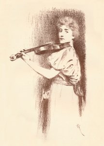 عازف كمان ، c1898 بواسطة فرناند خنوف