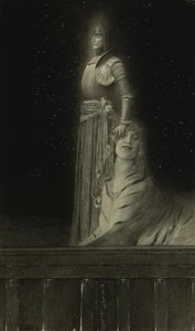 مع Verhaeren: An Angel With Verhaeren: An Angel ، 1889. بواسطة فرناند خنوف