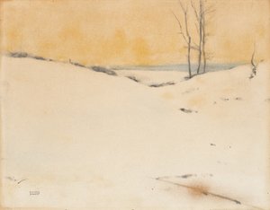 في الثلج ، ج .1916 بواسطة فرناند خنوف