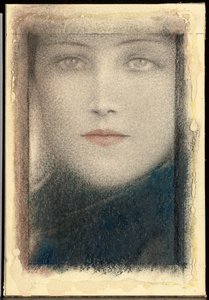 رأس امرأة ، ج .1910 بواسطة فرناند خنوف