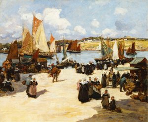 مشهد منفذ مزدحم ، بواسطة فرناند ليجوت جيرارد