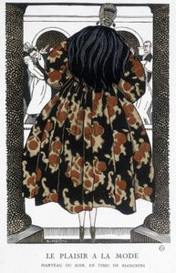معطف المساء لبيانشيني - رسم لفرناند سيميون (1884-1928) في "جازيت دو بون تون" بواسطة فرناند سيميون