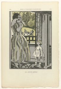 أزياء وأخلاق اليوم ، 1922 ، ص 1: الأم الشابة بواسطة فرناند سيميون