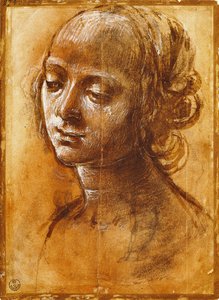 Womanly figure, by Filippino Lippi (1457-ca 1504), drawing بواسطة فلبيني ليبي