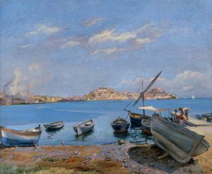 Portoferraio ينظر من San Giovanni بواسطة فيليبو مارفوري سافيني