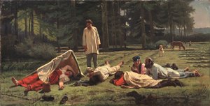 الباقي في Hay Harvest ، 1887
