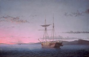 Lumber Schooners في المساء على خليج بينوبسكوت بواسطة فيتز هنري لين