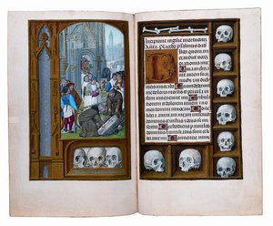 أوراق من كتاب ساعات روتشيلد ، جنت أو بروج ، c.1505 بواسطة المدرسة الفلمنكية
