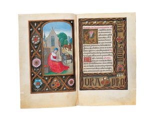 أوراق من كتاب ساعات روتشيلد ، جنت أو بروج ، c.1505 بواسطة المدرسة الفلمنكية