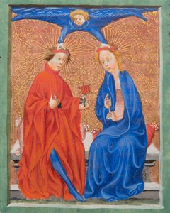 MS Gen1111 f.210 Saint Cecilia and Saint Valerian، from The Golden Legend by James deVoragine، c.1405-10 بواسطة المدرسة الفلمنكية