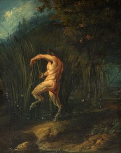 Pan and Syrinx (oil on panel) بواسطة المدرسة الفلمنكية