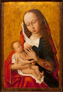 العذراء والطفل - رسم لسيد فلمنكي ، زيت على خشب ، كاليفورنيا. 1475-1500 (العذراء والطفل ، من قبل سيد هولندي مجهول ، زيت على لوحة ، حوالي 1475-1500) - متحف الفنون القديمة في لشبونة (البرتغال) بواسطة المدرسة الفلمنكية
