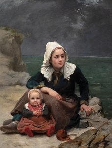 لو غرين (العاصفة)، 1871-81 تقريبًا (زيت على قماش) بواسطة فيليسي (1831 ـ 88) خياط