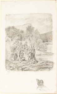 غسالة نساء ، حوالي 1884-1887. بواسطة فيليسيان روبس