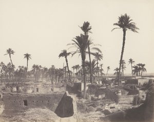 أبازيز ، داخل قرية عربية ، 1851-52 ، طبعت 1853-54. بواسطة فيليكس تينارد