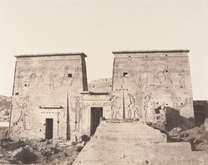 جزيرة فيليه ، الصرح الأول - منظر مأخوذ من رصيف ... ، 1851-52 ، طبع 1853-54.