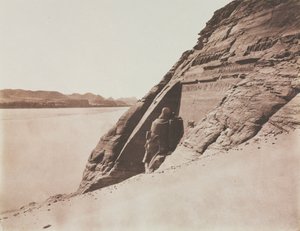 سبيوس كبير - منظر مأخوذ من المنحدر الرملي (معبد رمسيس الثاني) ، أبو سمبل بواسطة Goupil et Cie