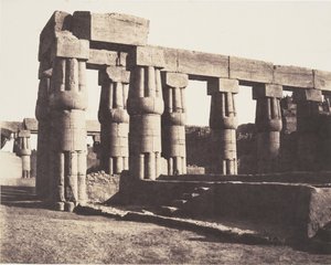 لوكسور طيبة ، البناء اللاحق - المعارض - الموازي ، 1851-52. بواسطة فيليكس تينارد
