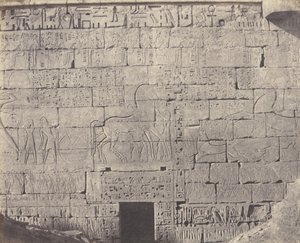 مدينة أبو طيبة ، الإنشاءات الخلفية - جزء نحت ... ، 1851-52 ، طبعت 1853-54. بواسطة فيليكس تينارد