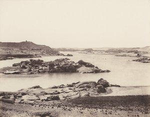 الشلال الأول ، منظر عام مأخوذ من النقطة الجنوبية للجزيرة ... ، 1851-52 ، طبع 1853-54.