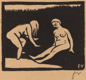 ترك الماء وترك الحمام ، 1893. بواسطة فيليكس فالوتون
