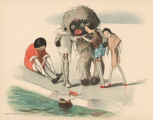 رسم توضيحي لمغامرات Golliwoggs القطبية بواسطة فلورنس ك. أبتون