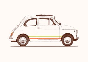 Cinquecento، 2023 (بالقلم الرصاص والرقمي) بواسطة فلوران بودارت