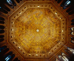 سقف مقبب من St Johns Baptistry ، فلورنسا (فسيفساء)